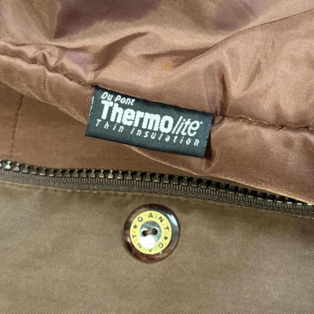 Vintage oversized brown bomber jacket size L - Picture 7 of 8